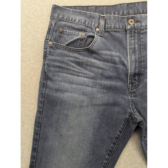 Cremieux Jeans Mens 40x30 Blue Slim Fit Stretch Denim Classic Straight Leg Pants - Picture 2 of 13
